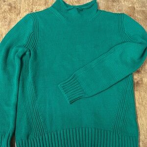 J. Crew Vibrant Green Knit Sweater